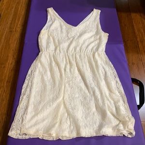 White Lace Dress from Charming Charlie